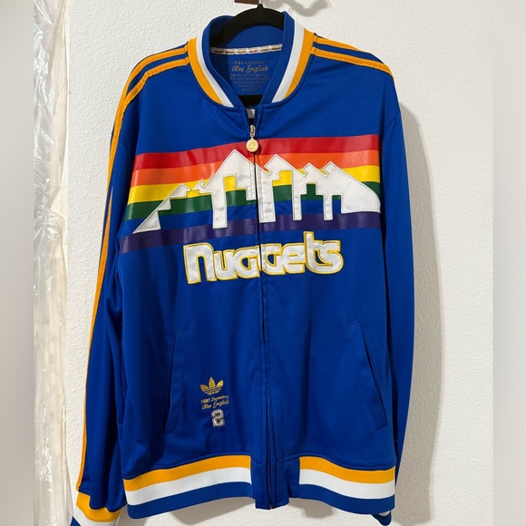 adidas Other - DENVER NUGGETS Jacket Adult M ALEX ENGLISH ADIDAS NBA Legendary #2 Basketball